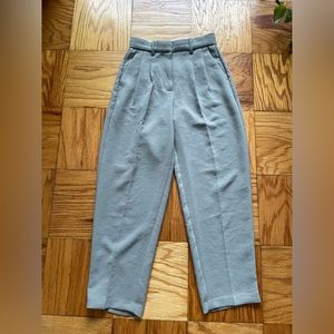 Aritzia Wilfred Carrot Pants Greyish Green